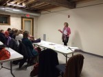 Dawn Anderson speaks to the Cedarburg Junior Women's Club in January 2016
