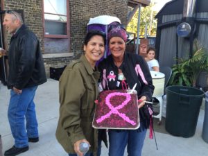 Organizer Debbie Hausch with WBCC Executive Director Sandra Gines